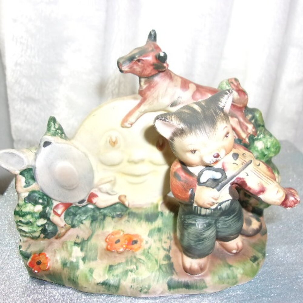 H-427 VINTAGE LEFTON HEY DIDDLE DIDDLE FIGURINE - Picture 2 of 12